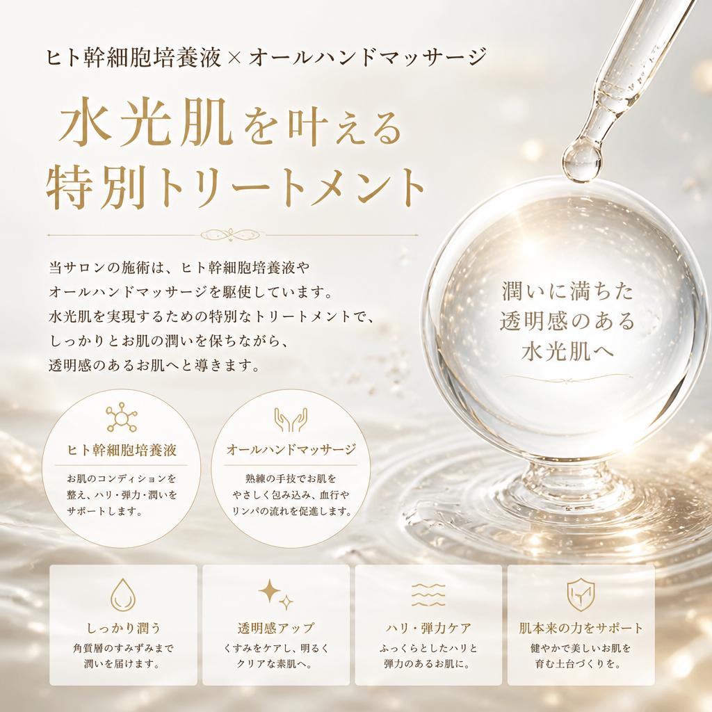 水光肌の秘密は最新技術