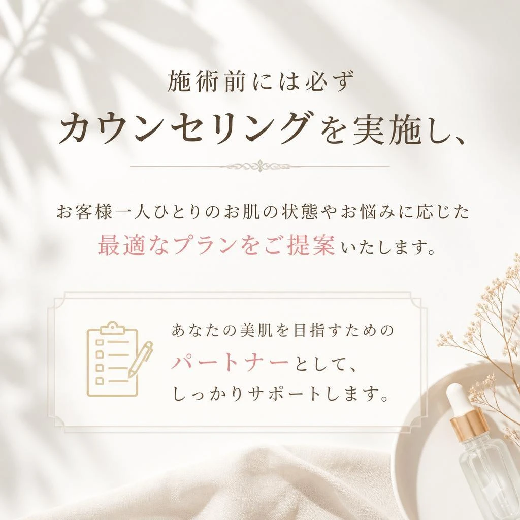 お客様に寄り添ったカウンセリング